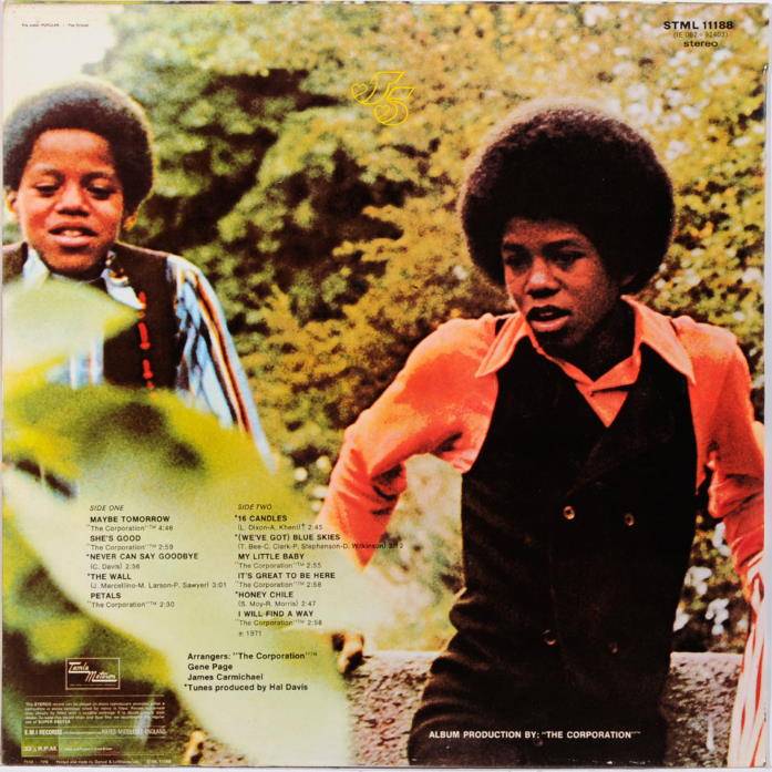 The Jackson 5 Maybe Tomorrow : LP Back